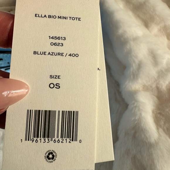 NWT Tory Burch Ella Bio Mini Tote Crossbody - Blue Azure - Sold Out Color! - Picture 11 of 12